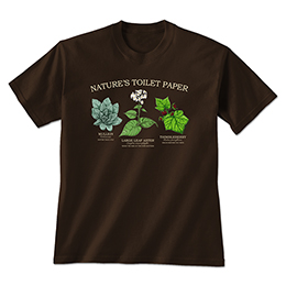 Dark Chocolate Nature's Toilet Paper T-Shirts 