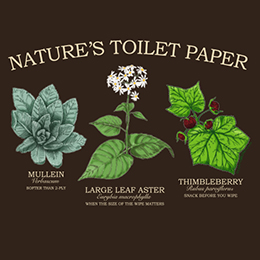 Dark Chocolate Nature's Toilet Paper T-Shirt 