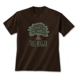 Dark Chocolate Tree Hugger (Adult Version) T-Shirts 