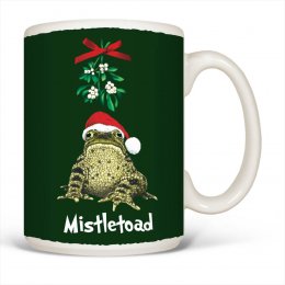 White Mistletoad Coffee Mugs 