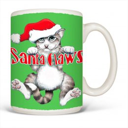 White Santa Claws Mugs 