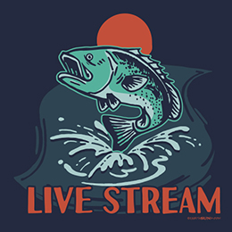 Navy Live Stream T-Shirt 