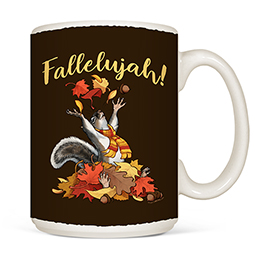 White Fallelujah Coffee Mugs 