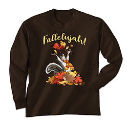 Dark Chocolate Fallelujah Long Sleeve Tees 