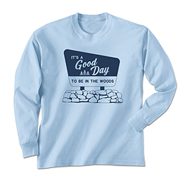 Light Blue Good Day - Woods Long Sleeve Tees 