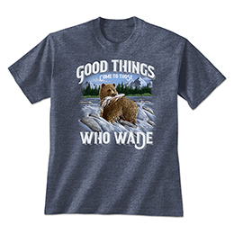 Heather Navy Those Who Wade T-Shirts 