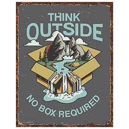 NA Think Outside - Wild Tin Sign 