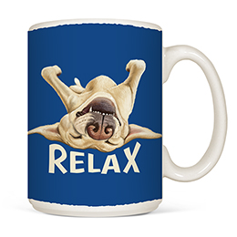 White Relax Coffee Mugs 