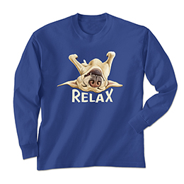 Royal Blue Relax Long Sleeve Tees 