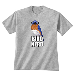 Heather Grey Bird Nerd T-Shirts 