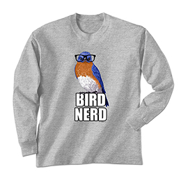 Sports Grey Bird Nerd Long Sleeve Tees 