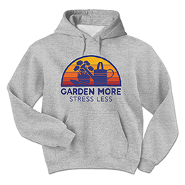 Sports Grey Garden More, Stress Less Hooded Sweatshirts 