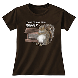 Dark Chocolate The Manager Ladies T-Shirts 