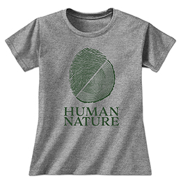 Graphite Heather Human Nature Ladies T-Shirts 