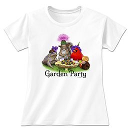 White Garden Party Ladies T-Shirts 