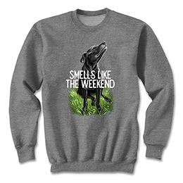 Graphite Heather Smells Like the Weekend Sweatshirts 