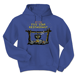 Royal Blue 5 Billion Star Restaurant Hooded Sweatshirts 