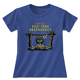 Royal Blue 5 Billion Star Restaurant Ladies T-Shirts 