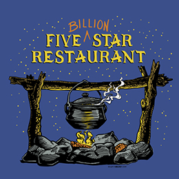 Royal Blue 5 Billion Star Restaurant T-Shirt 