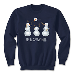 Navy Up to Snow Good Sweatshirts 