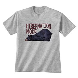 Sports Grey Hibernation Mode T-Shirts 