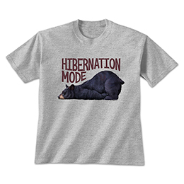 Sports Grey Hibernation Mode T-Shirts 