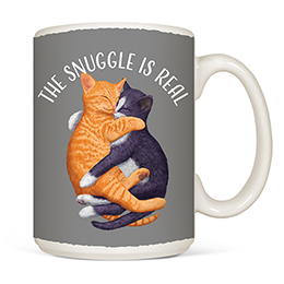 White The Snuggle is Real Coffee Mugs 