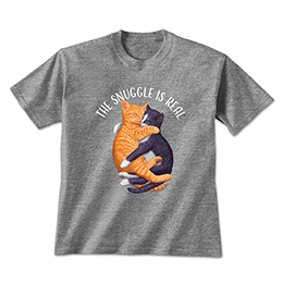 Graphite Heather The Snuggle is Real T-Shirts 