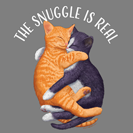 Graphite Heather The Snuggle is Real T-Shirt 