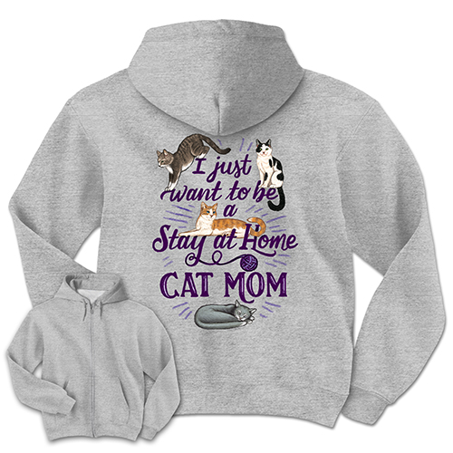 Stay at Home Cat Mom - Grey