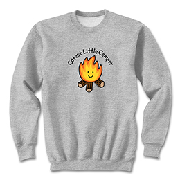 Sports Grey Cutest Little Camper Sweatshirts 