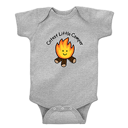 Sports Grey Cutest Little Camper T-Shirt 