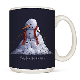 White Existential Crisis Coffee Mugs 