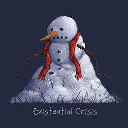 Navy Existential Crisis T-Shirt 