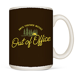 White Out of Office - Camp Coffee Mugs 