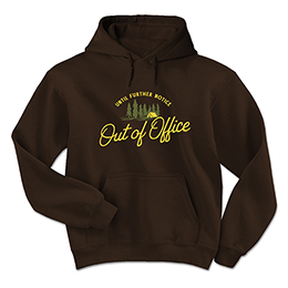Dark Chocolate Out of Office - Camp Hooded Sweatshirts 