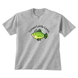 Sports Grey Cutest Little Catch T-Shirts 
