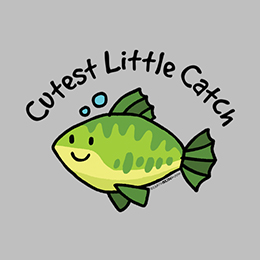 Sports Grey Cutest Little Catch T-Shirt 