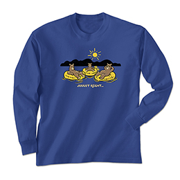 Royal Blue Juuust Right - Float Long Sleeve Tees 