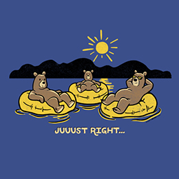 Royal Blue Juuust Right - Float T-Shirt 