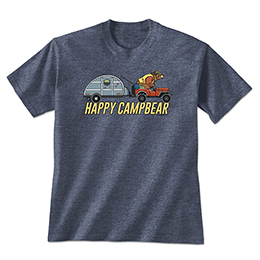Heather Navy Happy Campbear T-Shirts 
