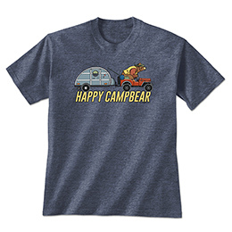 Heather Navy Happy Campbear T-Shirt 