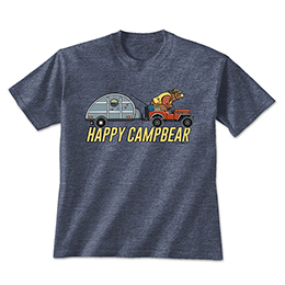 Heather Navy Happy Campbear T-Shirts 