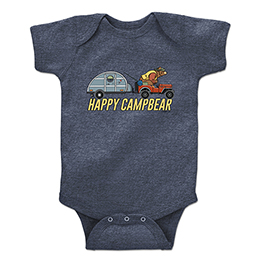 Heather Navy Happy Campbear T-Shirt 