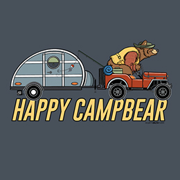 Heather Navy Happy Campbear T-Shirt 