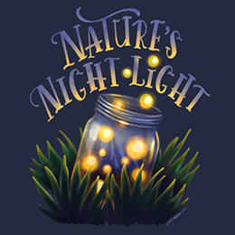 Navy Nature's Night Light T-Shirt 