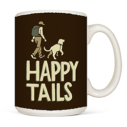 White Happy Tails Mugs 
