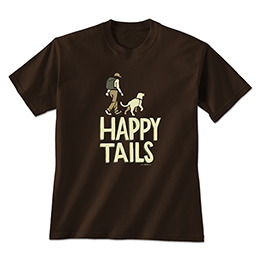 Dark Chocolate Happy Tails T-Shirts 