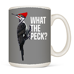 White What The Peck Coffee Mugs 