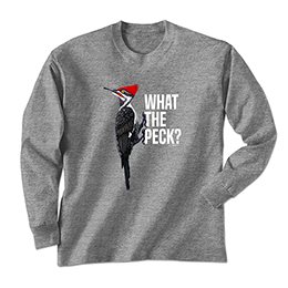 Graphite Heather What The Peck Long Sleeve Tees 